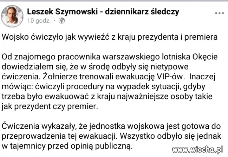 Rząd rozważa już taki scenariusz, że trzeba będzie rzucić wszystko i uciekać?