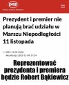 Na czele rządu stanie ...
