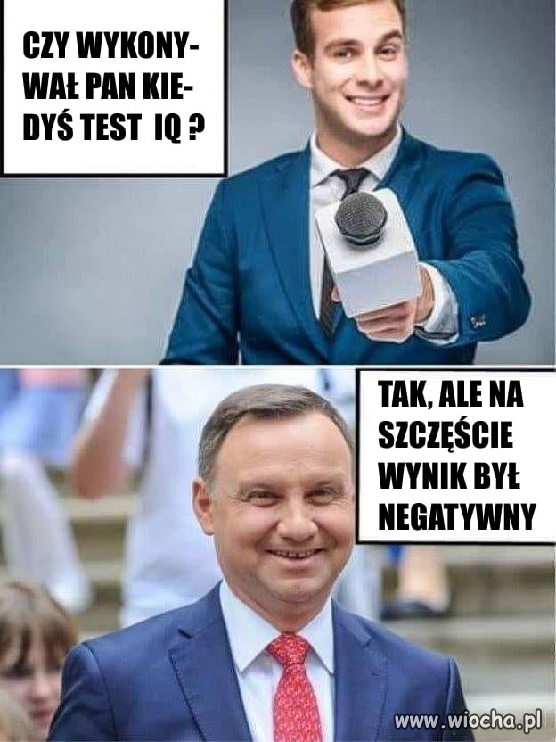 Niestety, takiego mamy pRezydenta ...