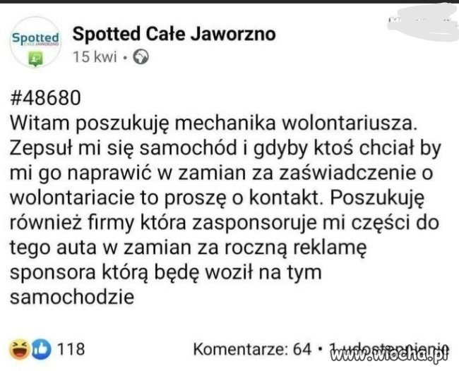 Kolejny cwaniak