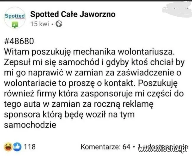 Kolejny cwaniak