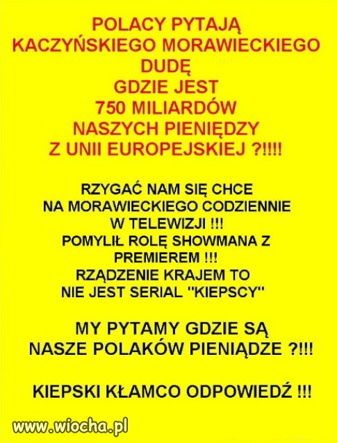 Obiecanki cacanki, a głupiemu elektoratowi radość..