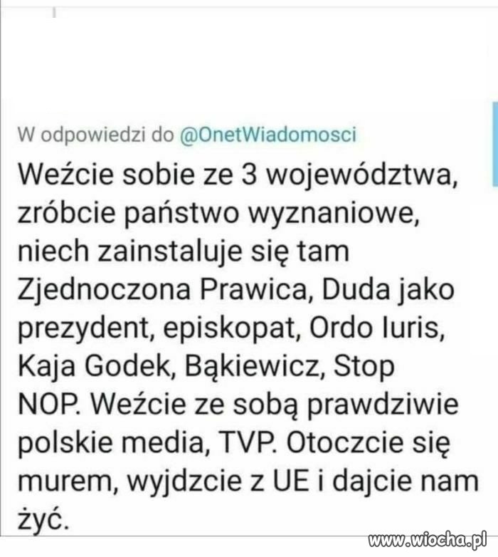 Ciekawa perspektywa podziału państwa polskiego