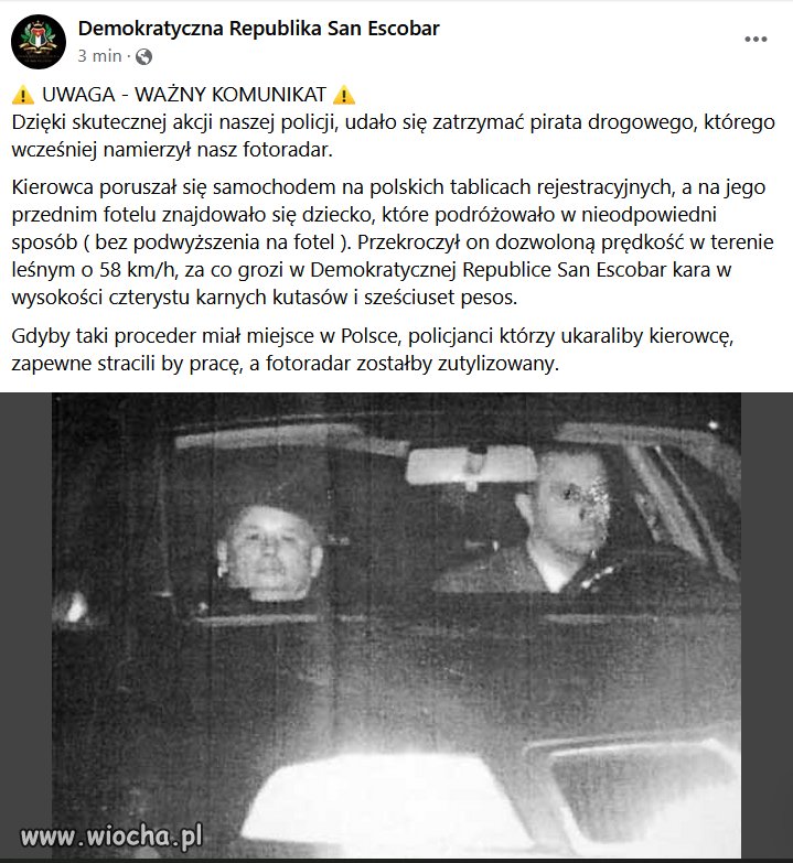 Sukces Escobarskiej Policji