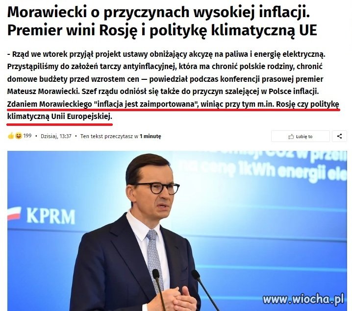 No to mamy winnych inflacji...