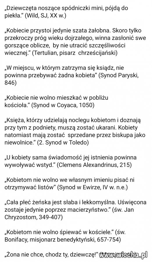 Pogarda, cnoty niewieście i inne brednie