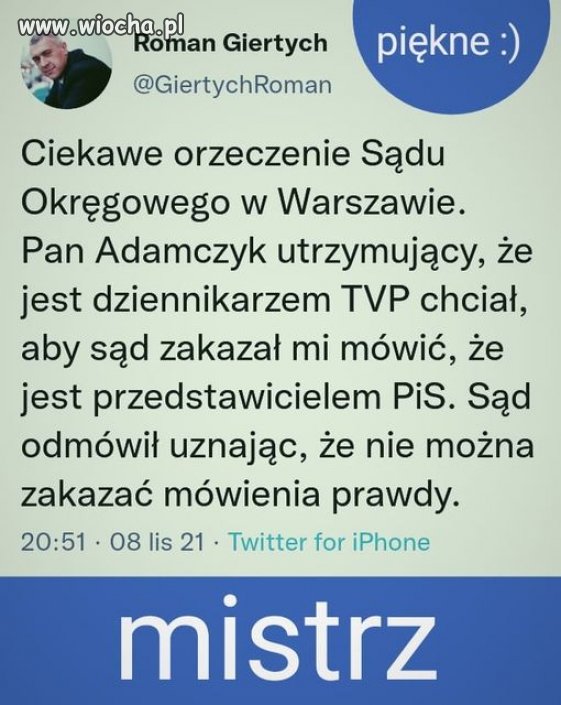Adamczyk zgaszony