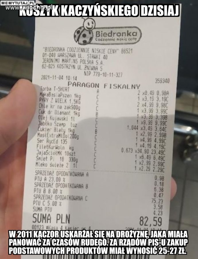 Cieszta się chamy! Zarabiata wiecej!