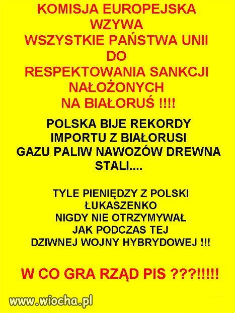 Polski Rząd kupuje co się da od Łukaszenki 