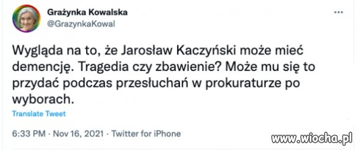 Tragedia, czy zbawienie ?