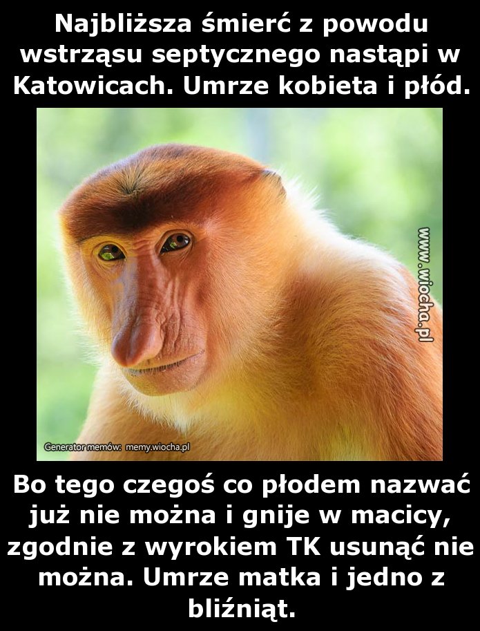 Najbliższa śmierć z powodu wstrząsu septycznego