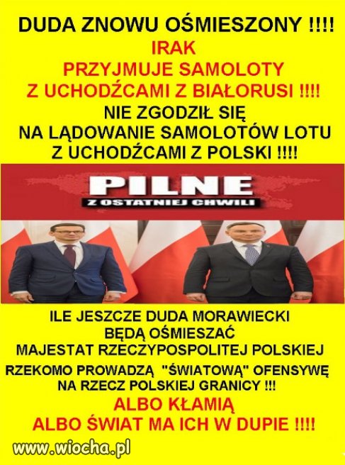 Dzięki światowej Ofensywie PiSu, Polska w ciemnej dudzie!