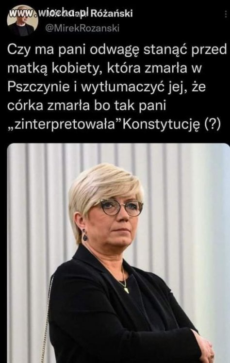 Fakt że przyklepała ustawę i to nie sama