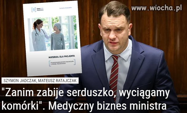 Jak wiceminister mejza zarabiał na chorych