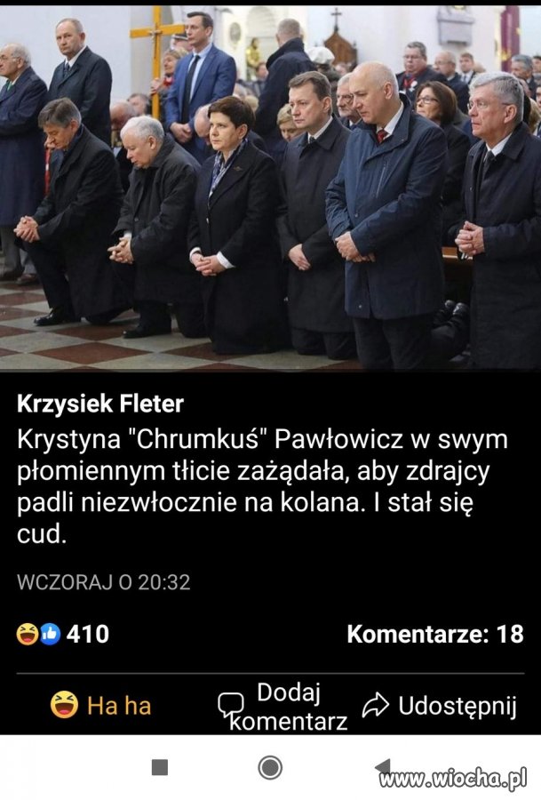 Życzenie K. Pawłowicz spełniło się natychmiast.