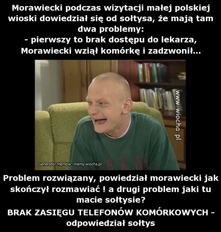 Morawiecki podczas wizytacji małej polskiej wioski