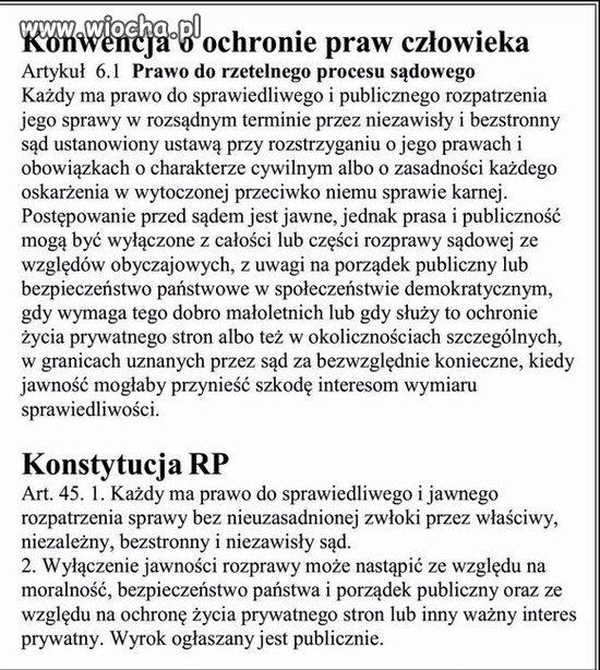To zdelegalizowała nielegalnie wybrana kuchara