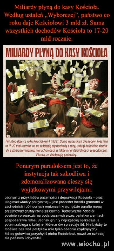 Spasiona pijawka Watykanu, oglupiajaca narod!