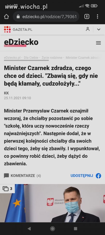 Żyjemy w wolnym kraju tak więc panie Czarnek