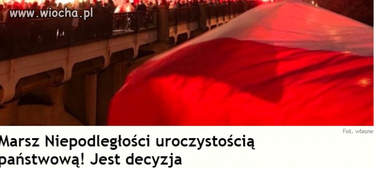 Zrobili z tego marsz narodowy
