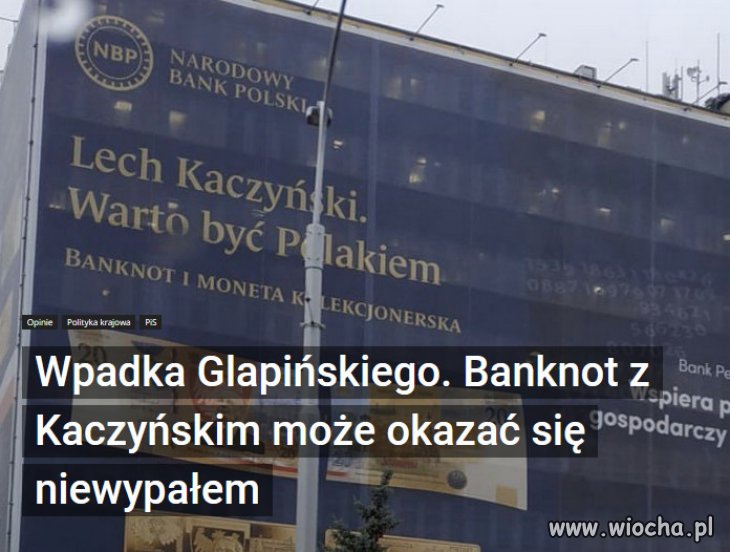 Banknot z Lechem ma bardzo niską wartość...