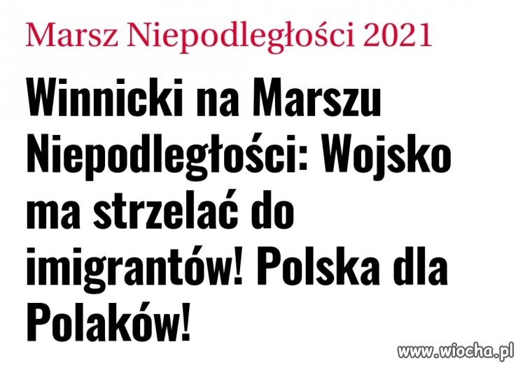 Naziolek wypełzł z pod kamienia
