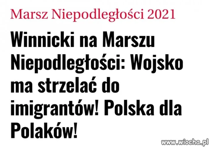 Naziolek wypełzł z pod kamienia