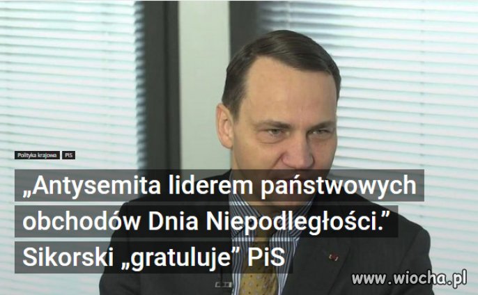 Rząd PiS promuje antysemitę. Doborowe towarzystwo.