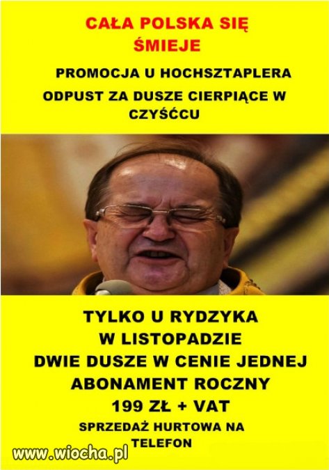 Rydzykowi zaden pieniadz nie smierdzi...