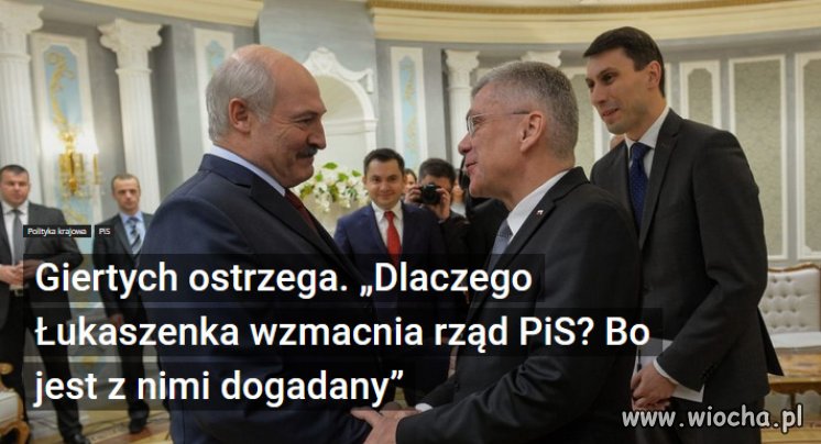 Rząd PiS dogadał się z białoruskim dyktatorem...