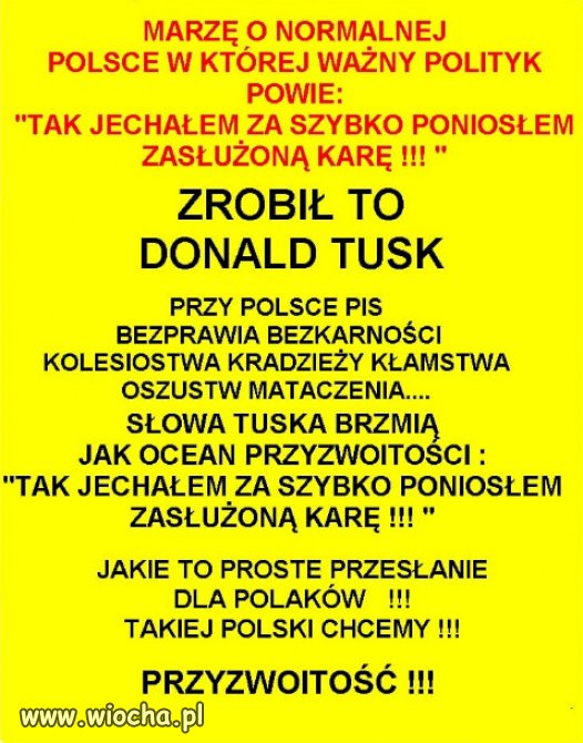 Czas nadrobic deficyt uczciwosci i przyzwoitosci..