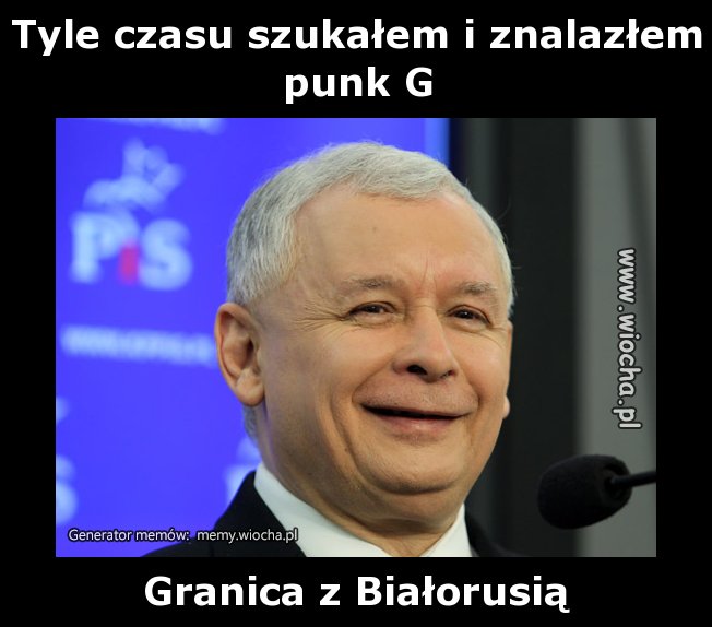 Tyle czasu szukałem i znalazłem punk G