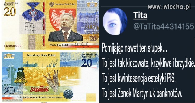 Ten banknot jest kwintesencją prezydentury Lecha Kaczyńskiego. 
