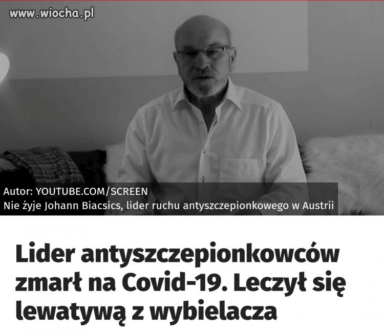 Ciekawe jak leczył się na przeziębienie