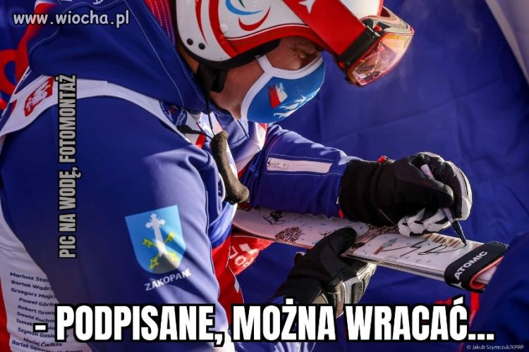 Hmmm...Pierwszy śnieg spadł... i tak się