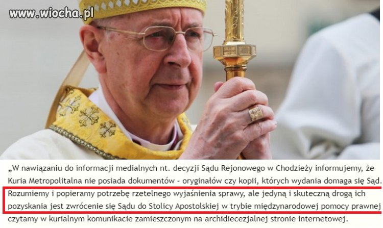 To tyle jeśli chodzi o przeszukanie kurii