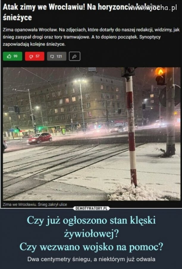 Zima zaskoczyła kierowców 😂