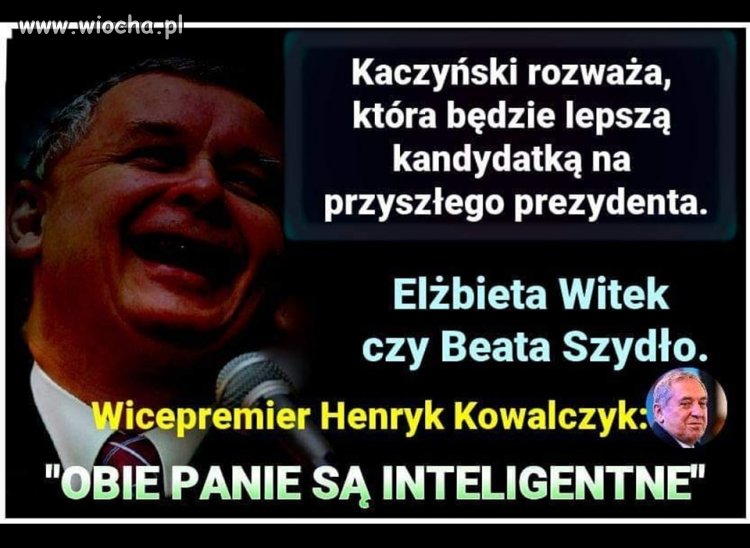 No nie mogę. Dawno się tak nie uśmiałem ...