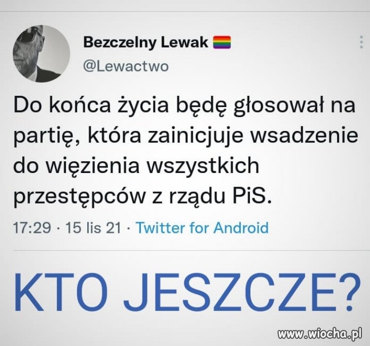 Będę głosował na ...