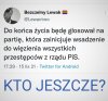 Będę głosował na ...