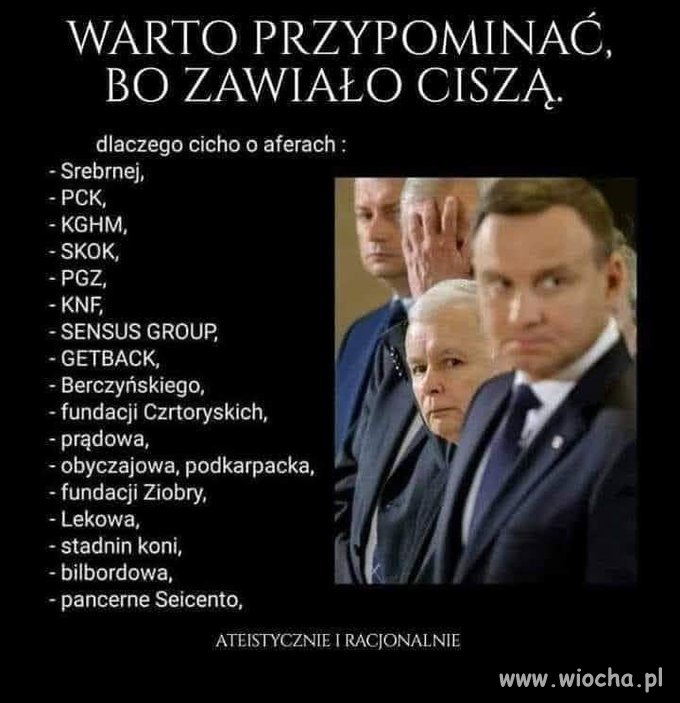 Ostatnio tematy zastępcze trochę przysłoniły afery