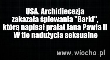 Ta Barka zwana hymnem pedofili już odpływa
