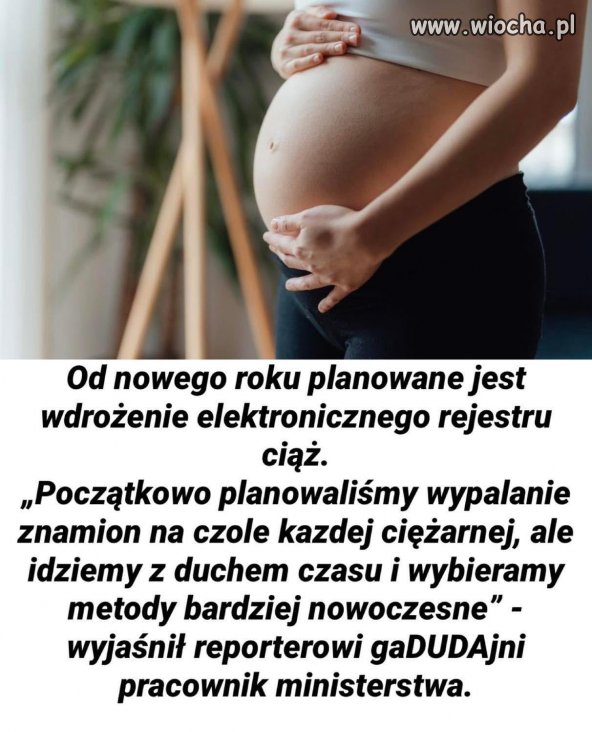 Rejestracja kobiet w ciąży to jakiś absurd.