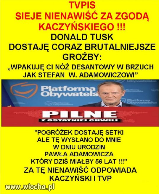 Jak trzeba być podłym, żeby tak szczuć jeden na drugiego?