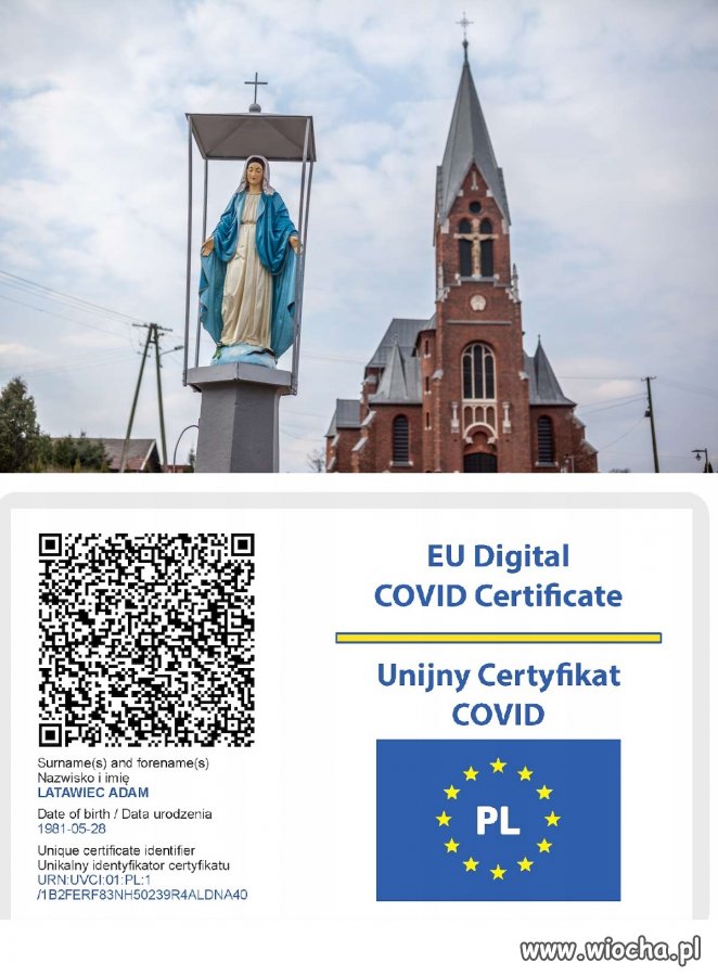 Do kościoła tylko z paszportem covidowym!!!