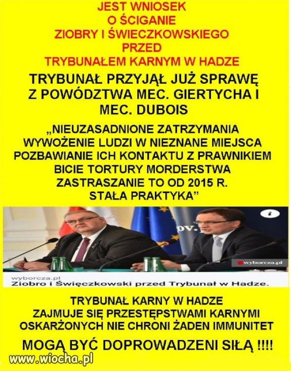 Prawo i Sprawiedliwość...przed trybunałem sprawiedliwości!