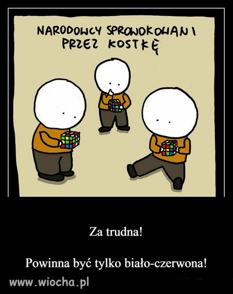 Naljepiej żeby była cała czerwona, tak jak chce prezes i spòłka.