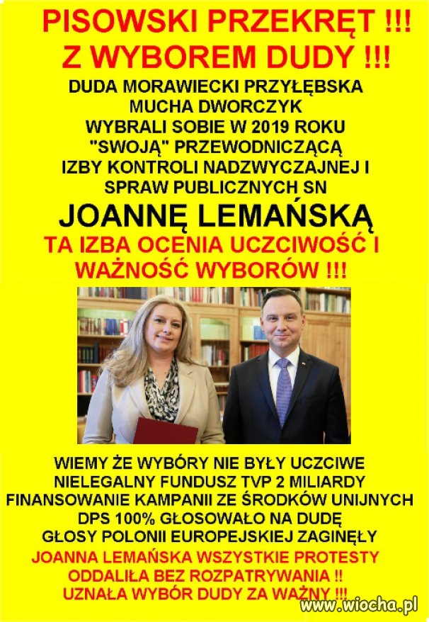 Sfałszowali wybory !