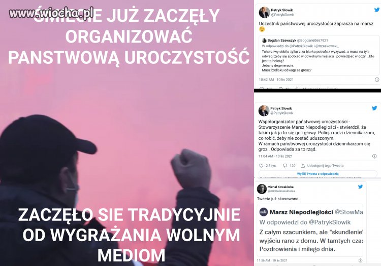 Ładnie się zaczyna swięto niepodległości