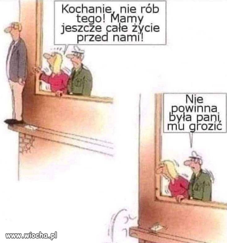 No i poleciał 